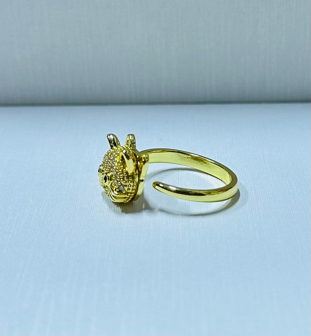 Anillo gato giratorio regulable