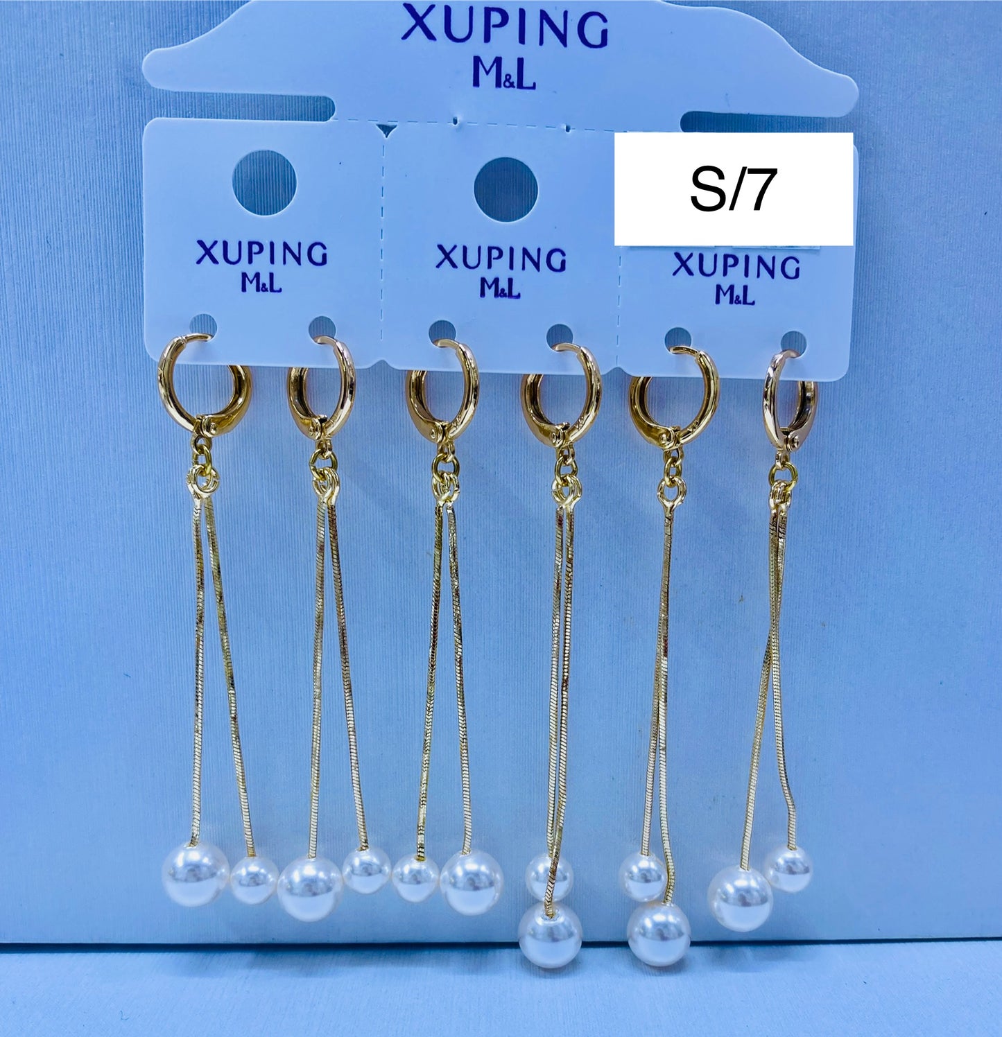 Arete Xuping M&L color 18k rose por 1 und.