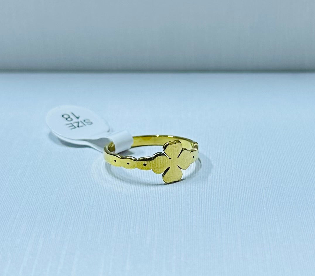 Anillo dorado figuras surtidas (por 36 und)