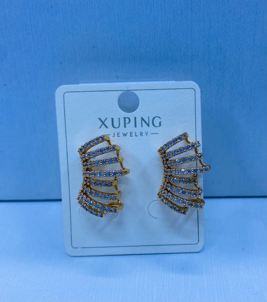 Arete xuping en color 18k rosa