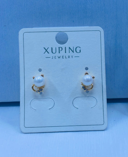 Arete xuping en color 18k rosa