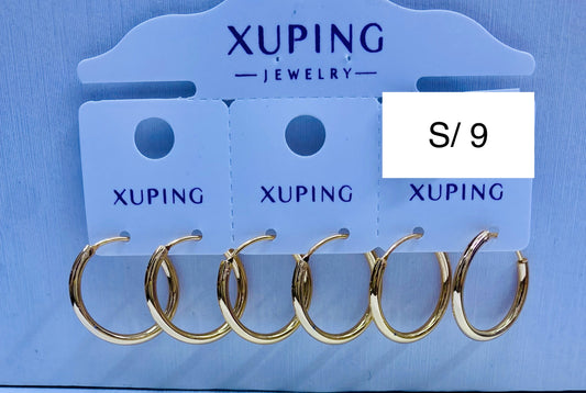 Argolla Xuping original color 18k rose por 1 und.