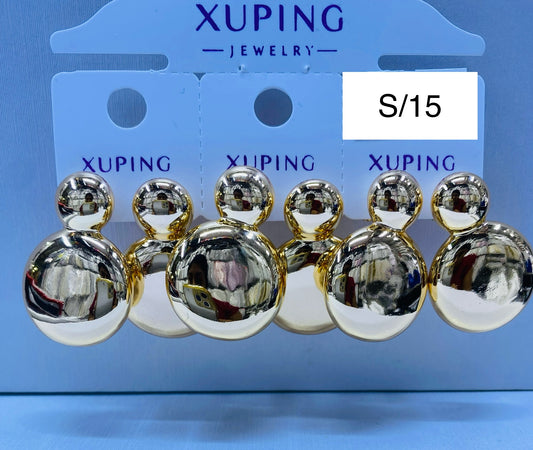 Arete Xuping original color 18k rose por 1 und.