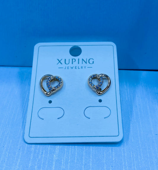 Arete xuping en color 18k rosa