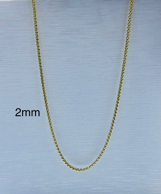 Collar de varón dorado (60 cm)
