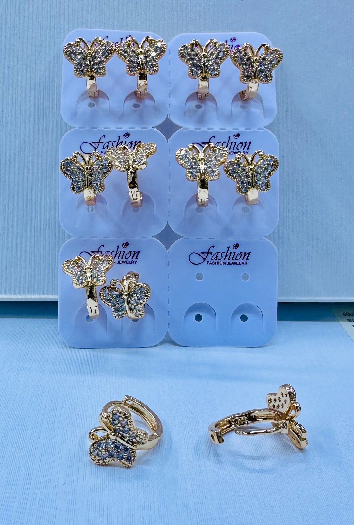 Argolla color 18k rose por 6 pares.