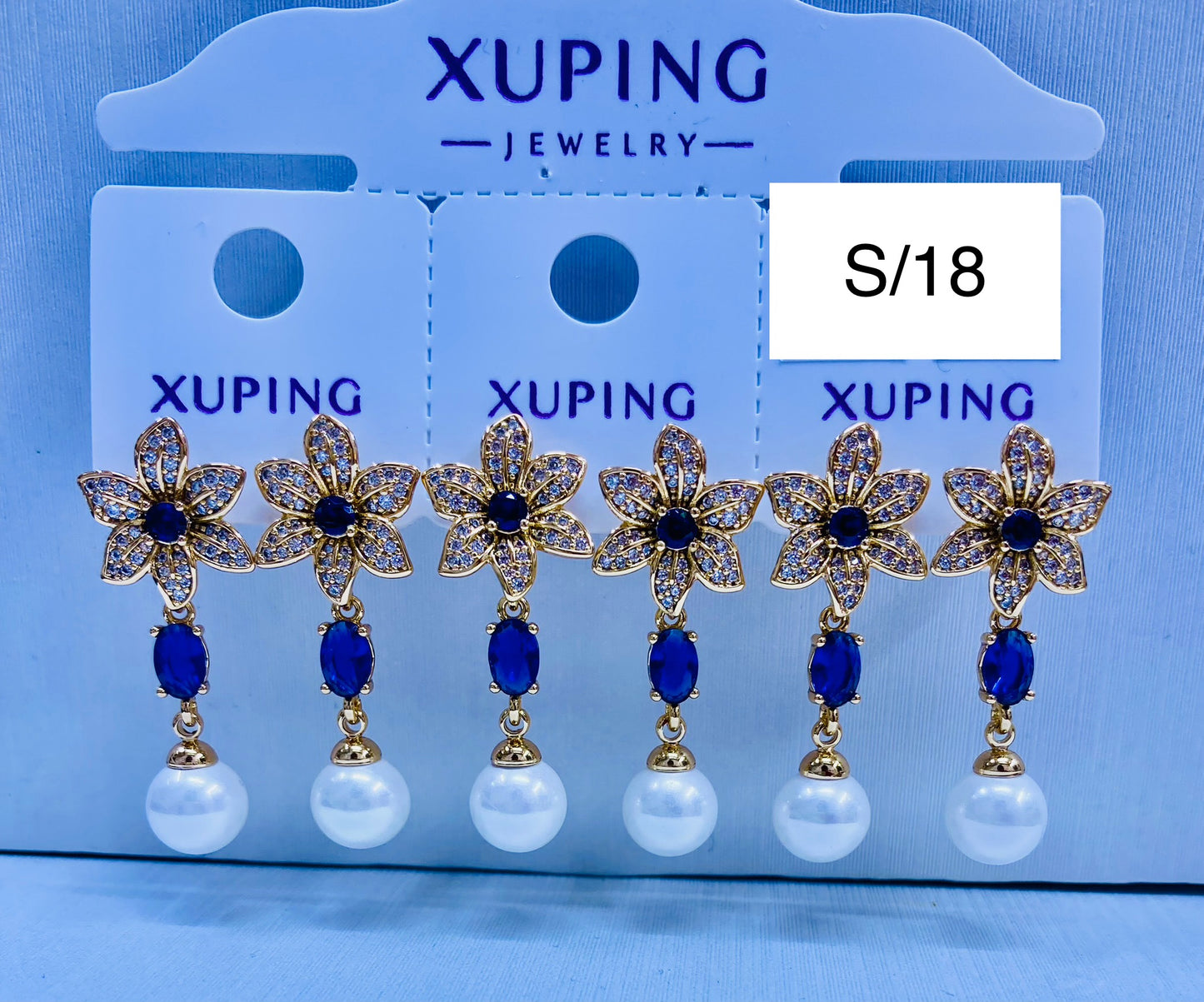 Arete Xuping original color 18k rose por 1 und.