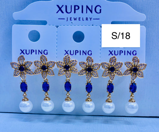 Arete Xuping original color 18k rose por 1 und.