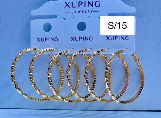 Argolla Xuping original color 18k rose por 1 und.
