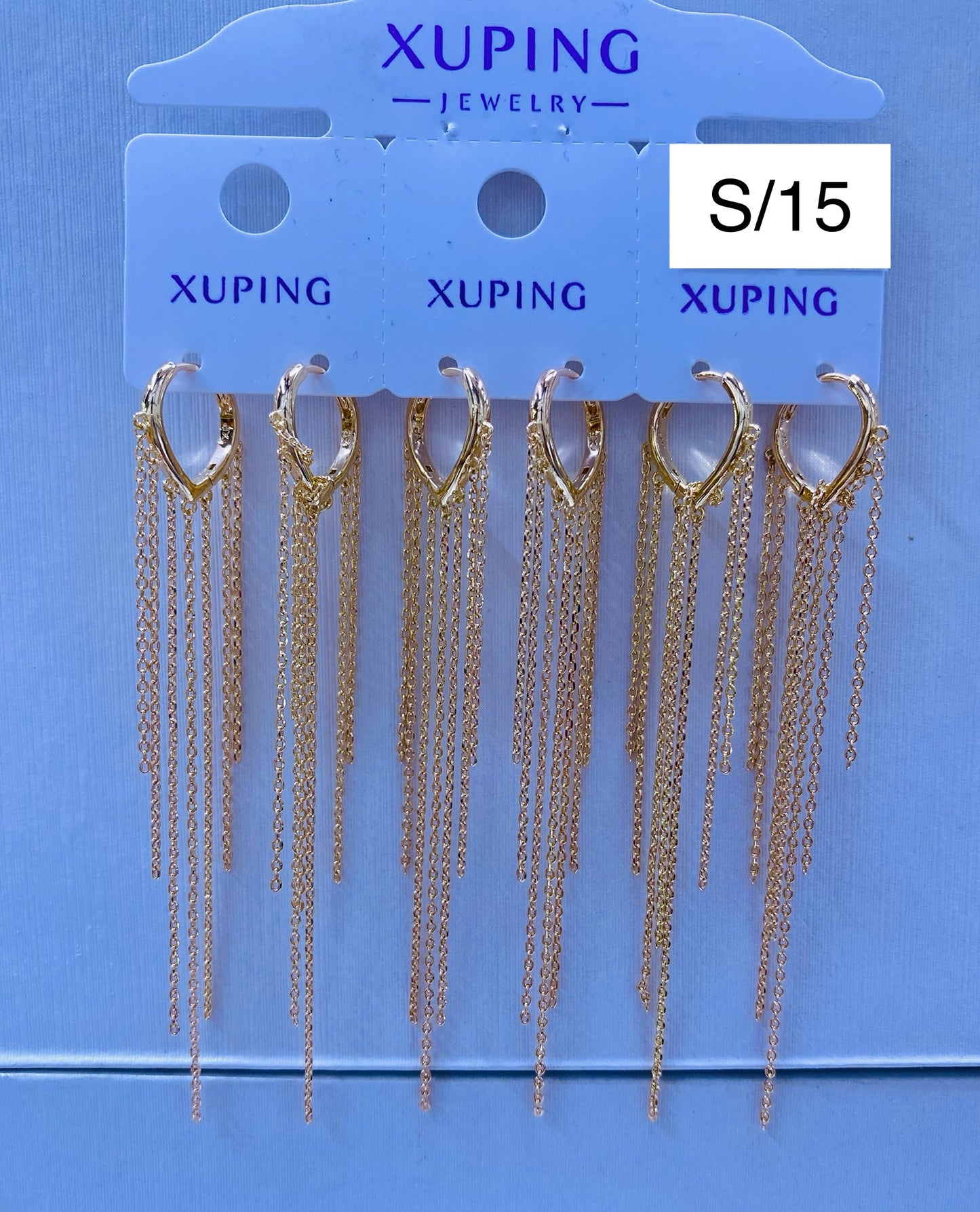Arete Xuping original color 18k rose por 1 und.