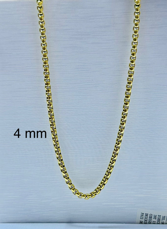 Collar de varón dorado (60 cm)