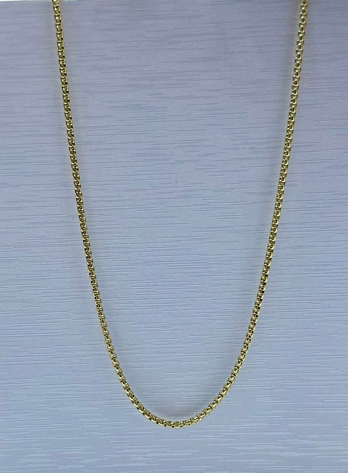 Collar de varón dorado (60 cm)