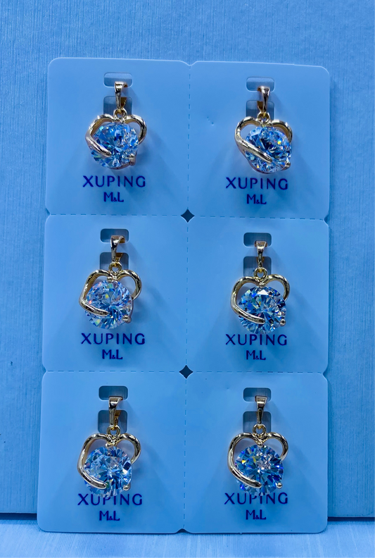 Dije Xuping M&L color 18k rose por 1 und.