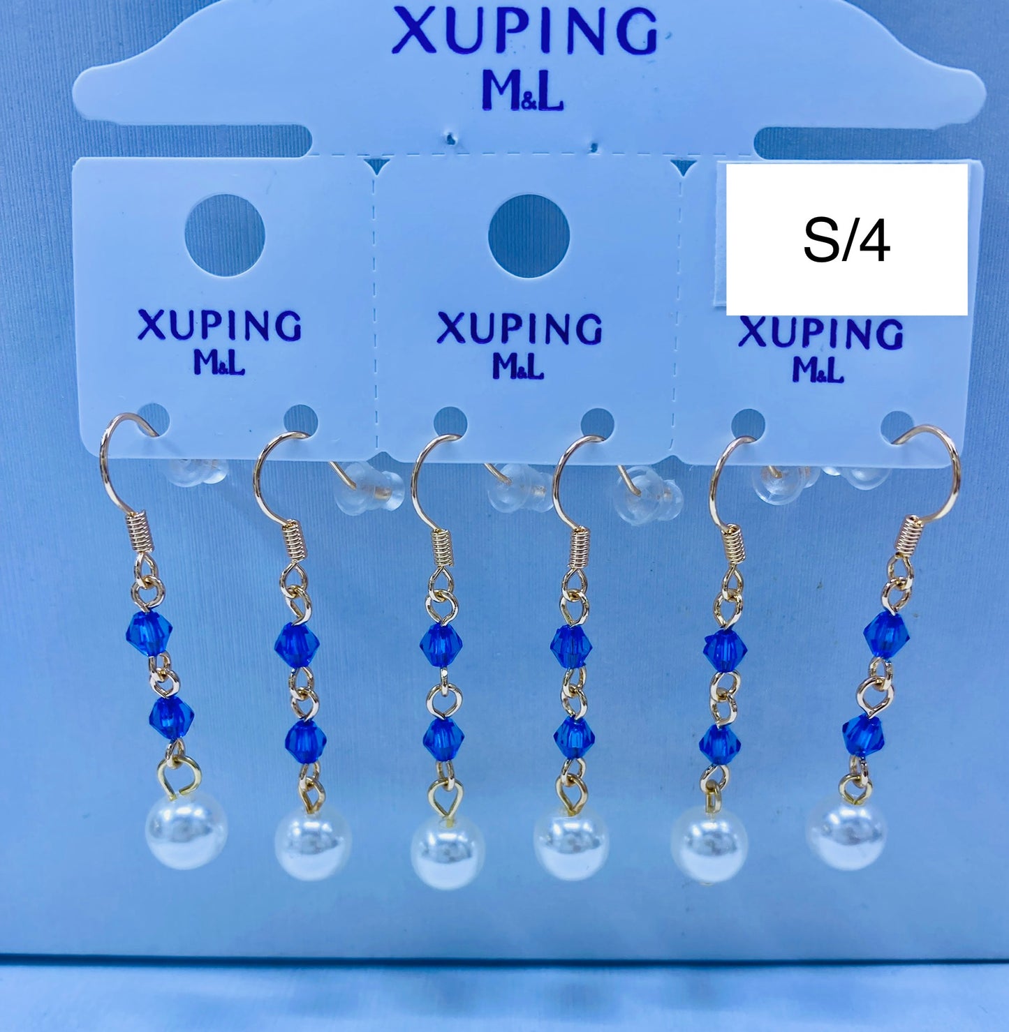 Arete Xuping M&L color 18k rose por 1 und.