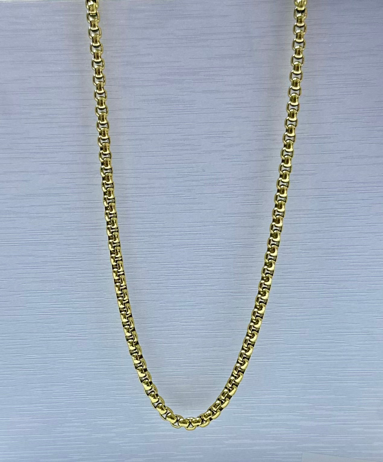 Collar de varón dorado (60 cm)
