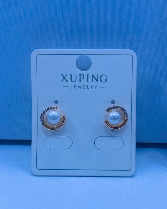 Arete xuping en color 18k rosa