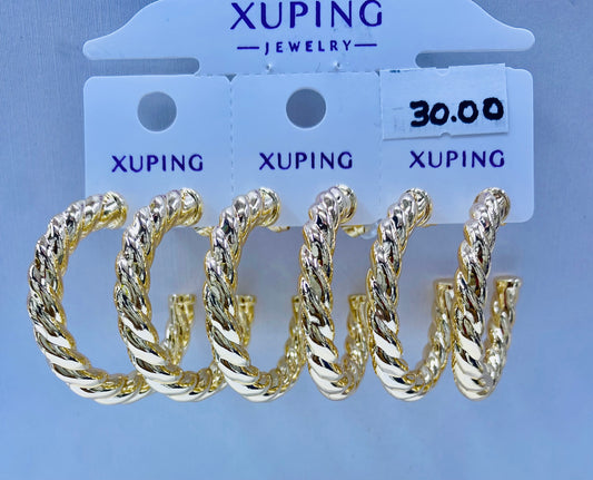 Argolla Xuping original color 18k rose por 1 und.