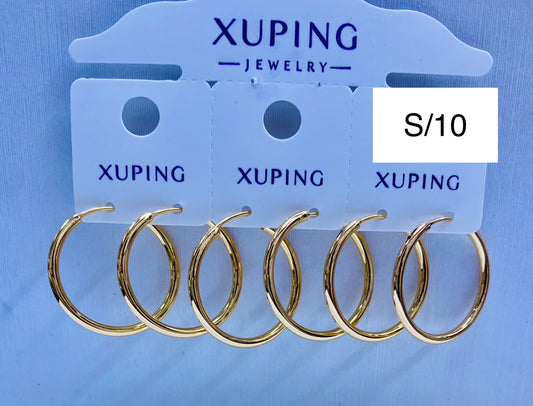 Argolla Xuping original color 18k rose por 1 und.
