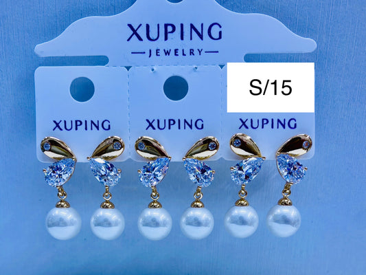 Arete Xuping original color 18k rose por 1 und.