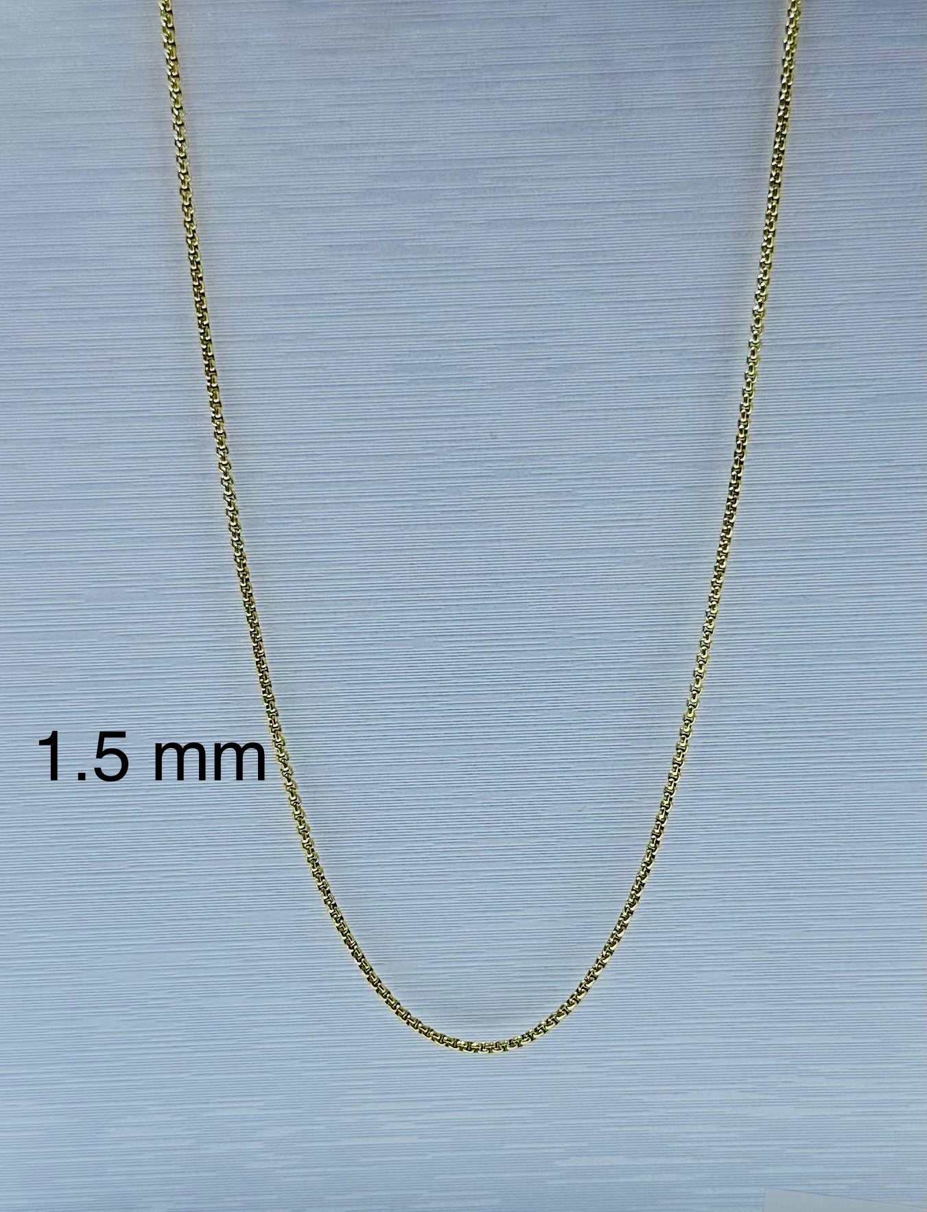 Collar de varón dorado (60 cm)