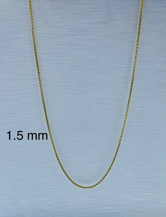 Collar de varón dorado (60 cm)