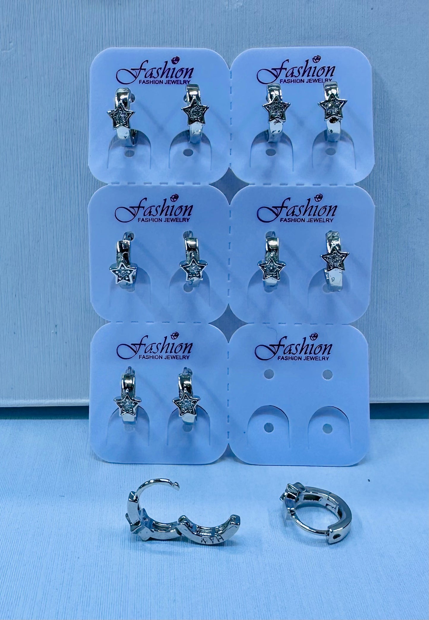 Argolla plateada por 6 pares