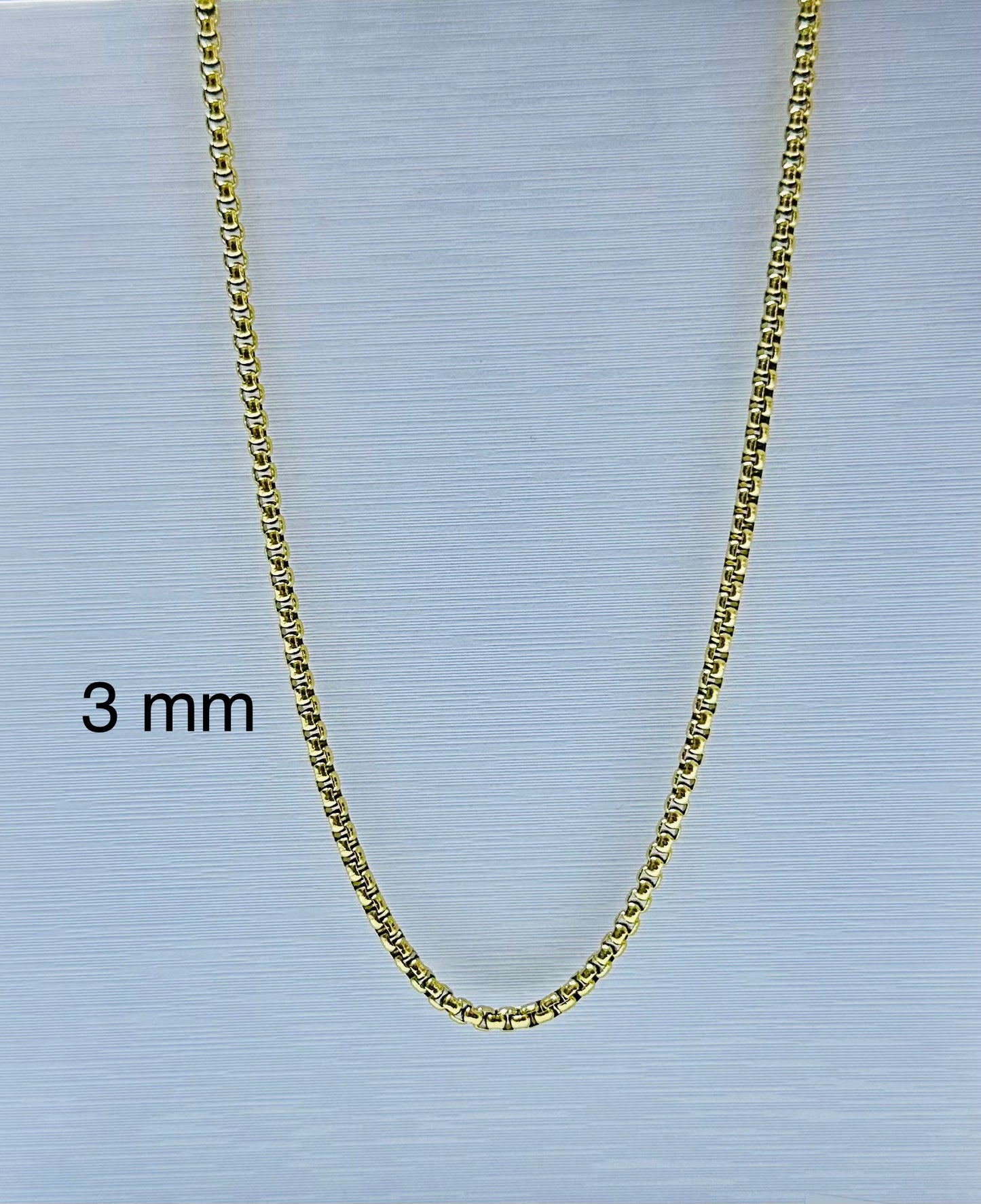 Collar de varón dorado (60 cm)