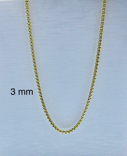 Collar de varón dorado (60 cm)