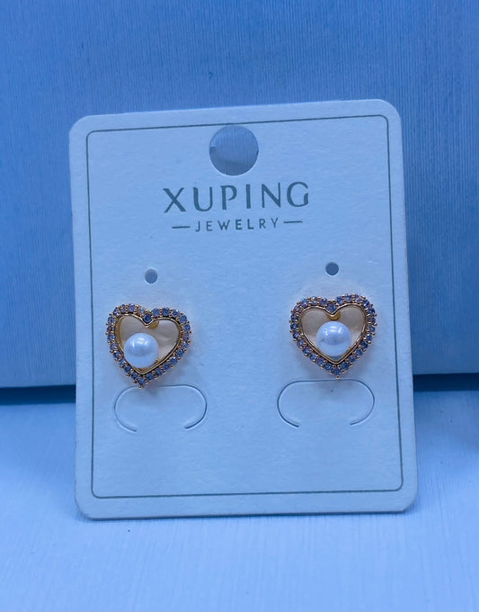 Arete xuping en color 18k rosa