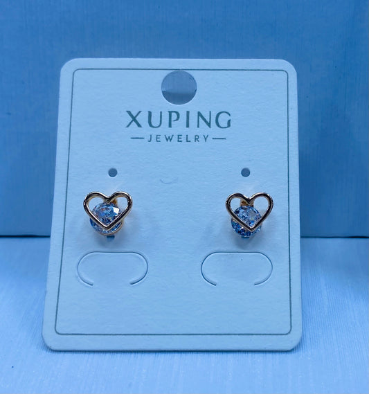 Arete xuping en color 18k rosa