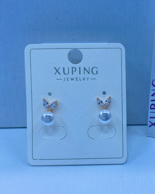 Arete xuping en color 18k rosa