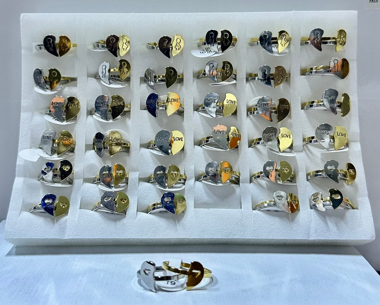 Anillo de pareja (por 36 pares)