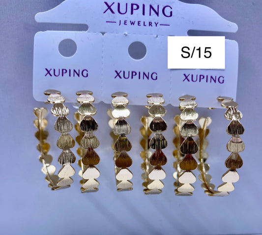 Argolla Xuping original color 18k rose por 1 und.