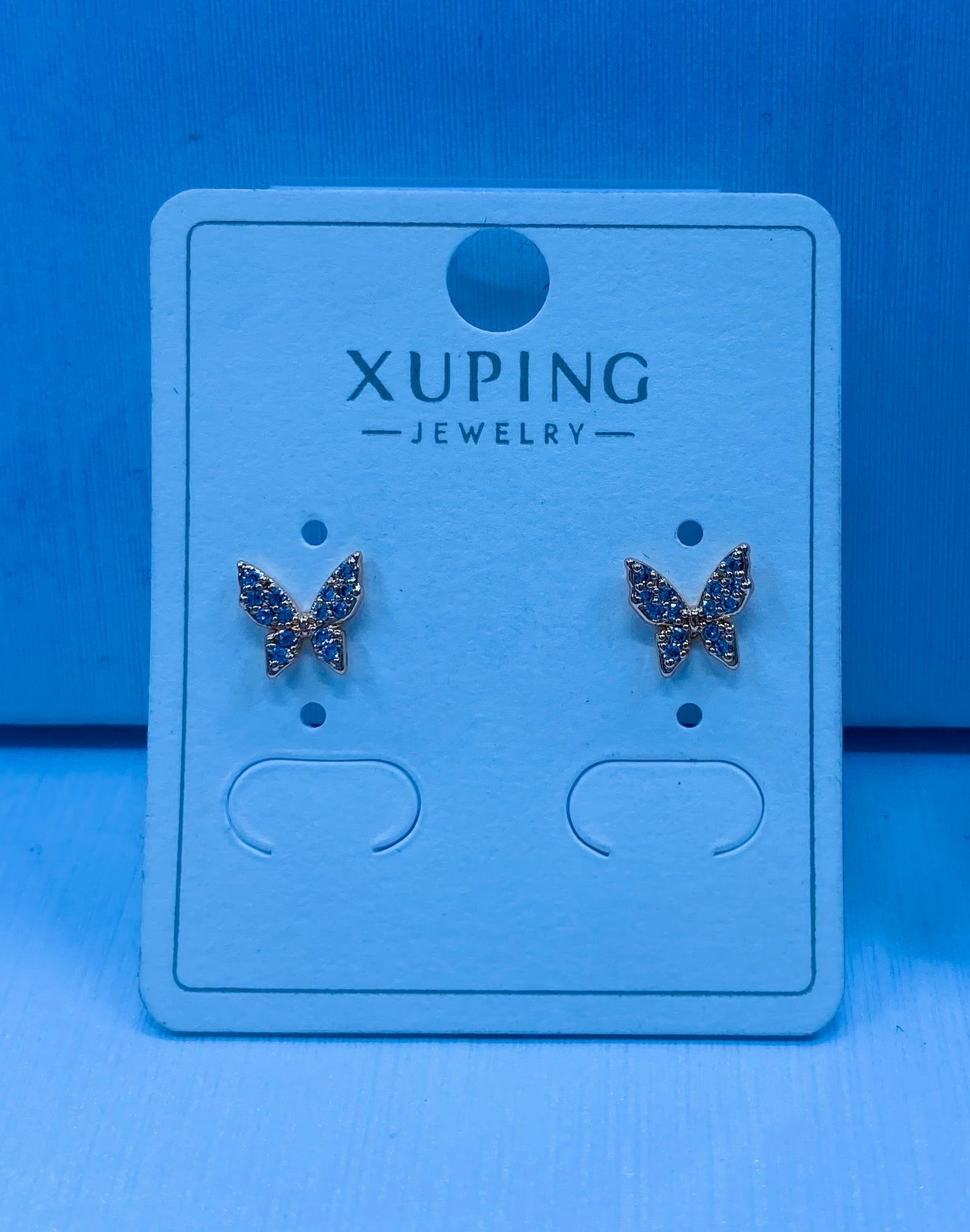 Arete xuping en color 18k rosa