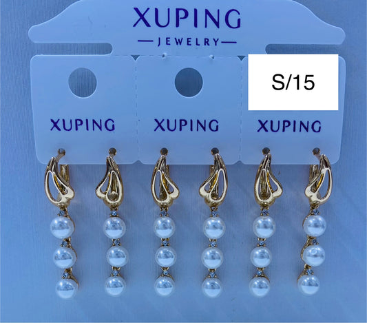 Arete Xuping original color 18k rose por 1 und.