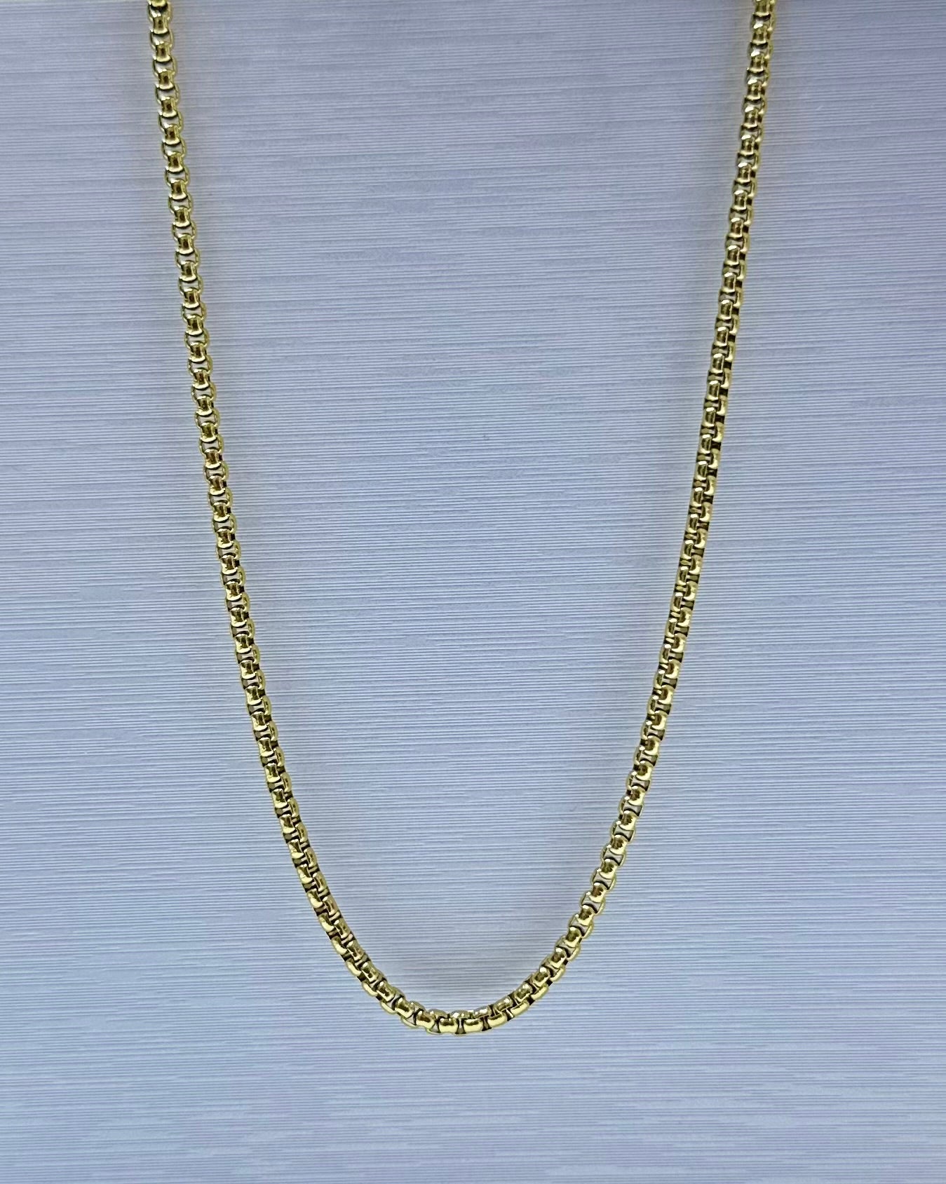 Collar de varón dorado (60 cm)